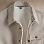 Cotton Moleskin Shirt Jacket  in Light Tan | James Perse Los Angeles