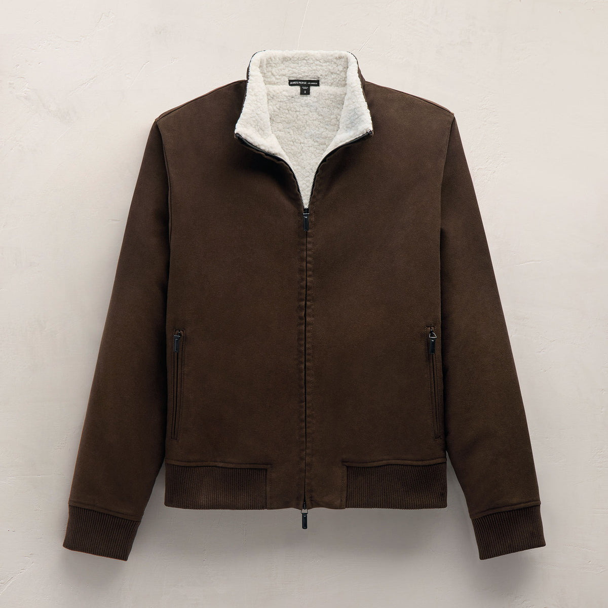 Cotton Moleskin Flight Jacket in Porcupine | James Perse Los Angeles