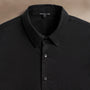Stretch Poplin Shirt in Black | James Perse Los Angeles