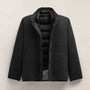 Double Faced Wool Jacket in Coal/Black | James Perse Los Angeles