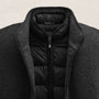 Double Faced Wool Jacket in Coal/Black | James Perse Los Angeles