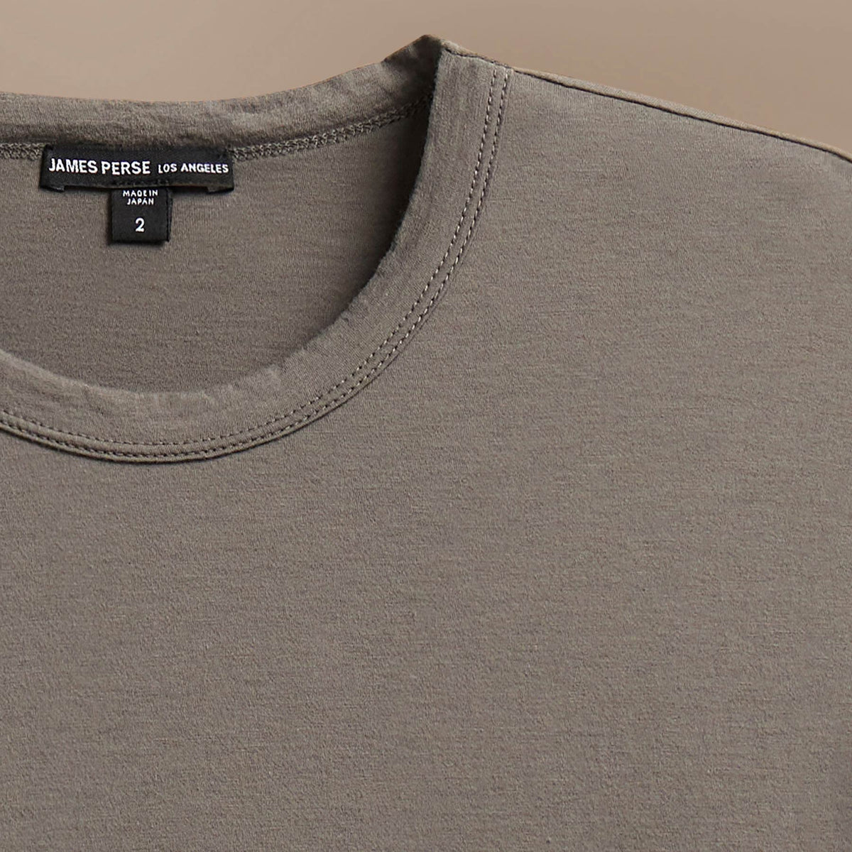 Luxe Lotus Jersey Tee in Granite | James Perse Los Angeles