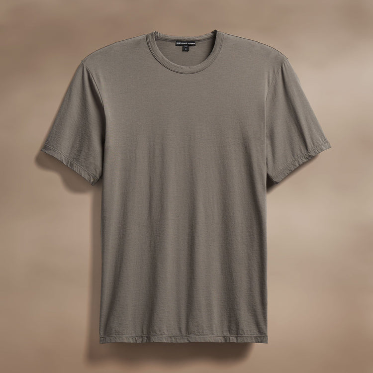 Luxe Lotus Jersey Tee in Granite | James Perse Los Angeles
