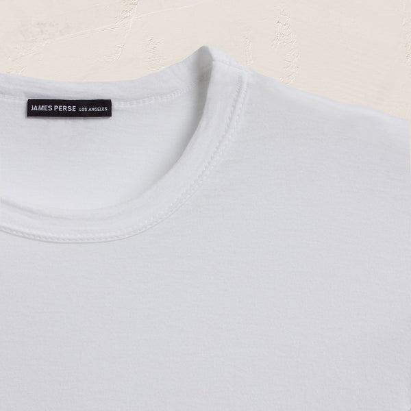 Luxe Lotus Jersey Tee - White
