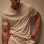 Luxe Lotus Jersey Tee in Zephyr | James Perse Los Angeles