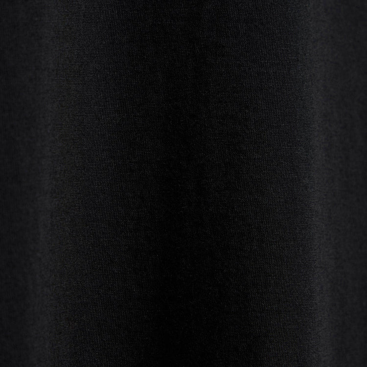 Luxe Lotus Jersey Crew - Black