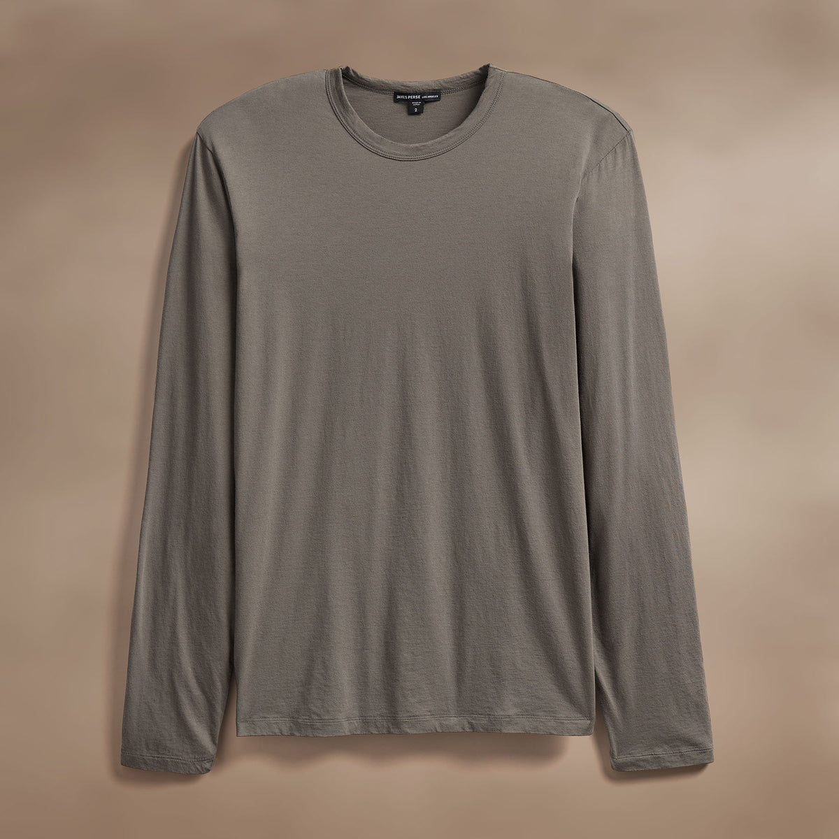 Luxe Lotus Jersey Crew in Granite | James Perse Los Angeles