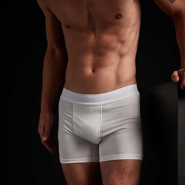 Elevated Lotus Sport Boxer Short in White | James Perse Los Angeles