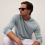 Colony Knit Crew in Baby Blue | James Perse Los Angeles