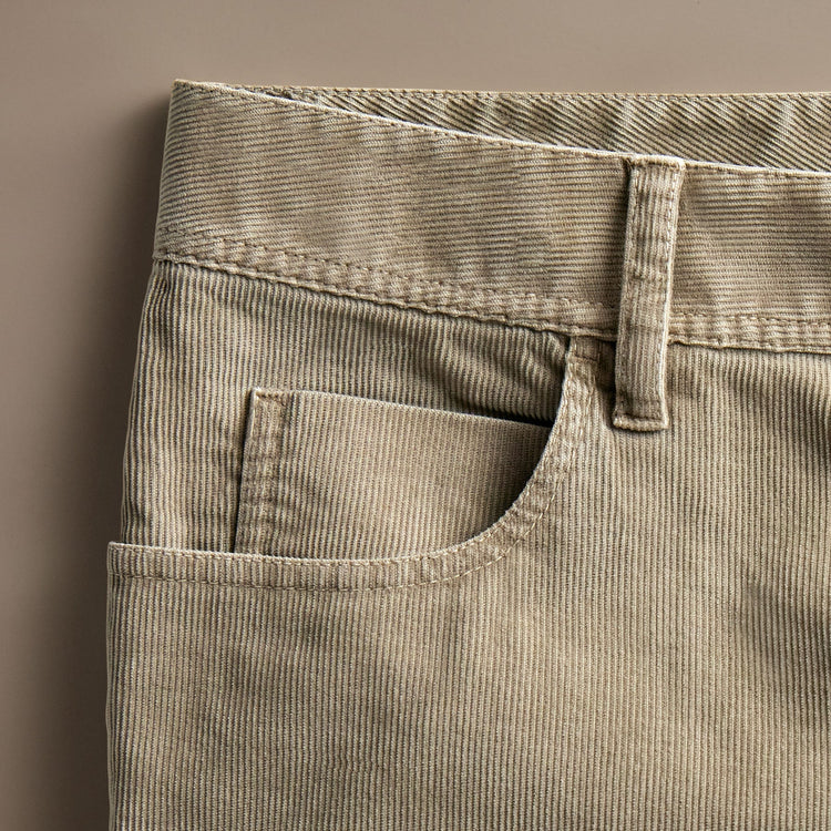 5 Pocket Corduroy Pant  in Toast Pigment | James Perse Los Angeles