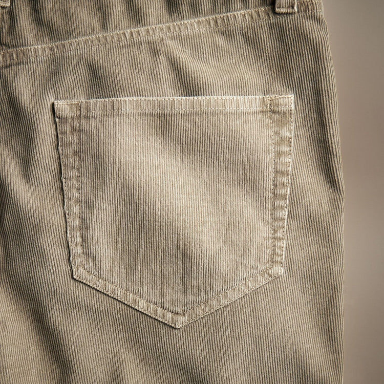 5 Pocket Corduroy Pant  in Toast Pigment | James Perse Los Angeles