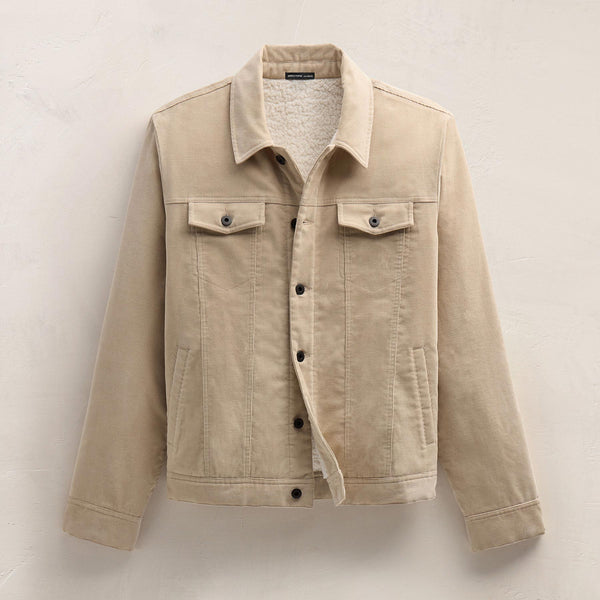 Corduroy Jacket in Stone | James Perse Los Angeles