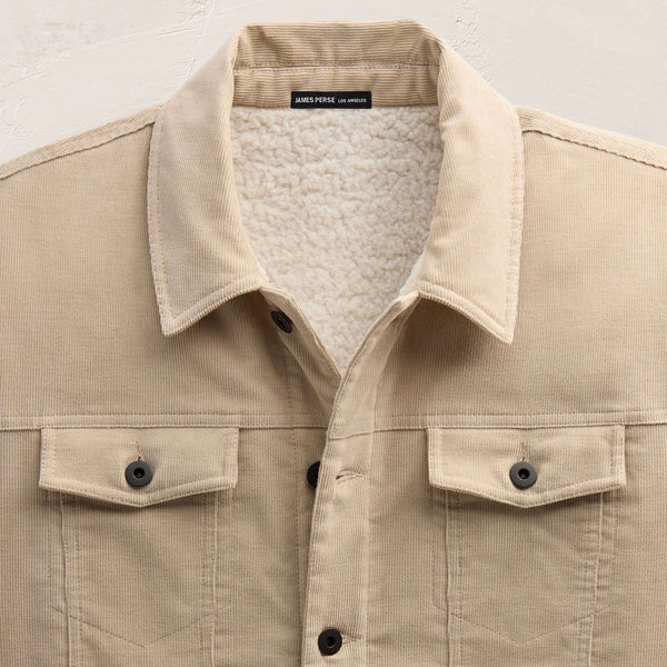 Corduroy Jacket in Stone | James Perse Los Angeles
