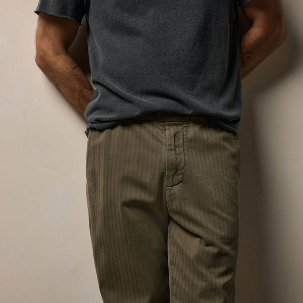 Herringbone Twill Trouser in Birch Pigment | James Perse Los Angeles