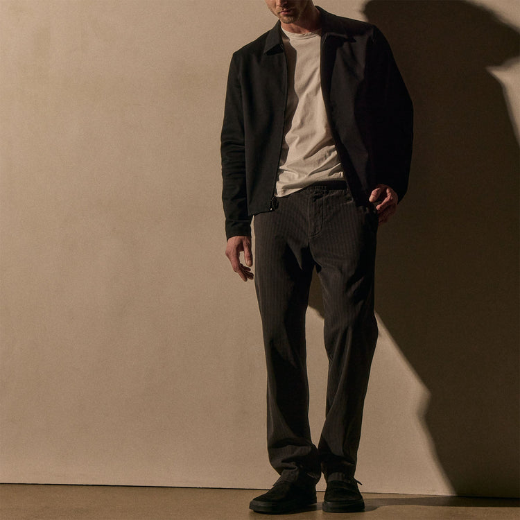 Herringbone Twill Trouser in Magma Pigment | James Perse Los Angeles