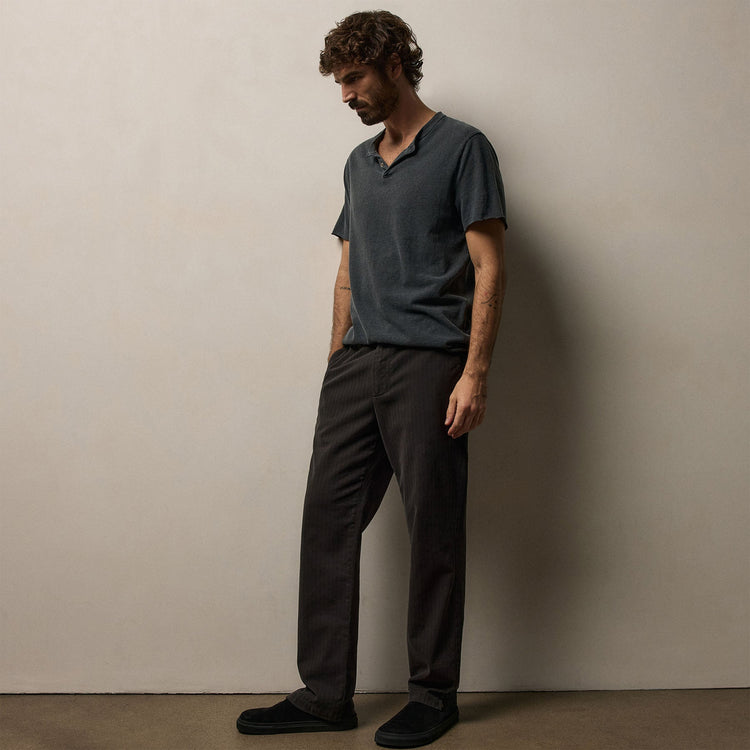 Herringbone Twill Trouser in Magma Pigment | James Perse Los Angeles