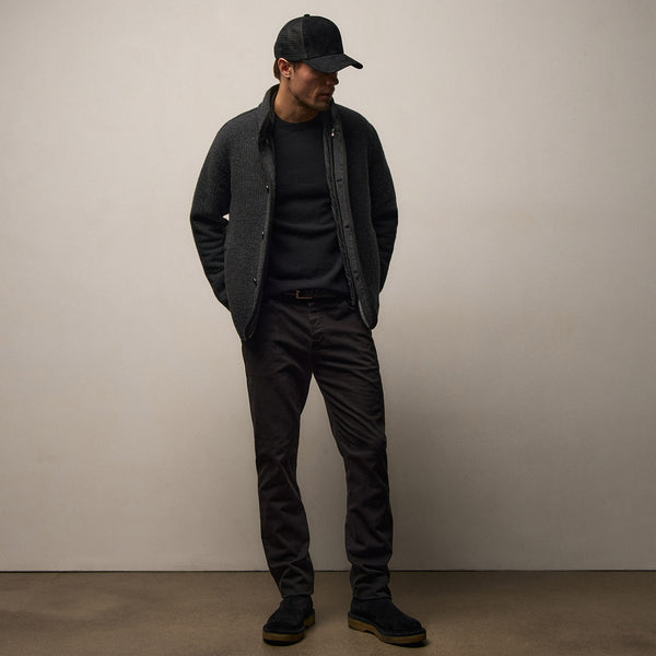 Brushed Twill 5 Pocket Pant - Black