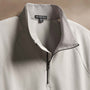 Cotton Half Zip Shell in Concrete | James Perse Los Angeles