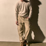Italian Spun Cashmere Crew in Stucco/Ivory | James Perse Los Angeles