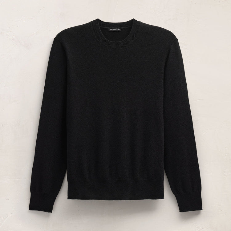 Italian Spun Cashmere Sweater in Black | James Perse Los Angeles