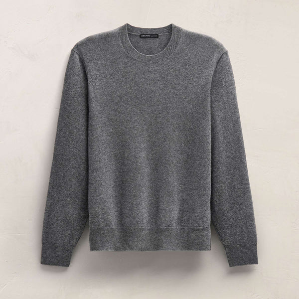 Italian Spun Cashmere Sweater in Mid Grey | James Perse Los Angeles