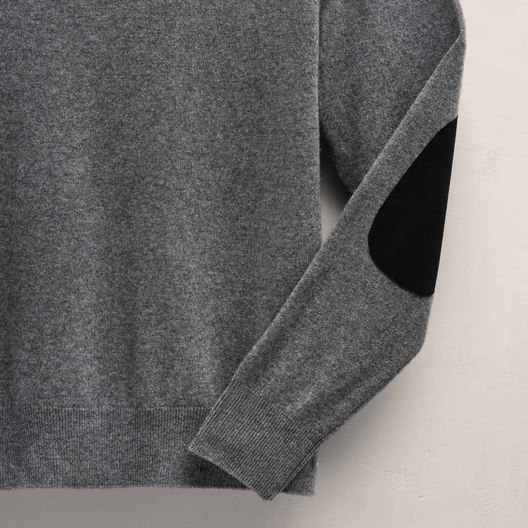 Italian Spun Cashmere Sweater in Mid Grey | James Perse Los Angeles