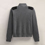 Italian Spun Cashmere Half Zip in Mid Grey | James Perse Los Angeles