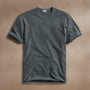 Slub Jersey Short Sleeve Crew in Asphalt Pigment | James Perse Los Angeles