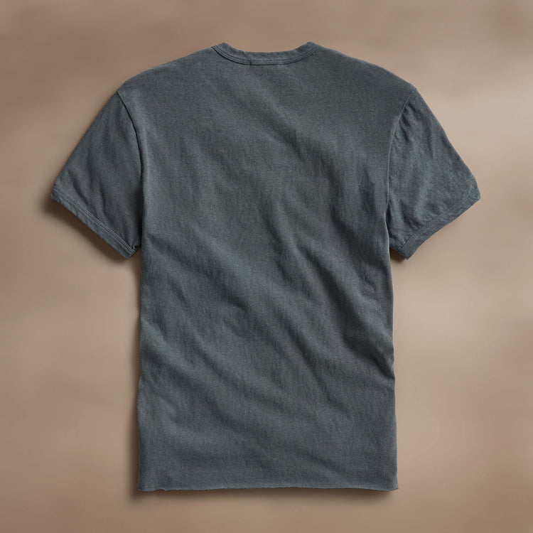 Slub Jersey Short Sleeve Crew in Asphalt Pigment | James Perse Los Angeles