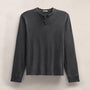 Slub Jersey Henley in Magma Pigment | James Perse Los Angeles