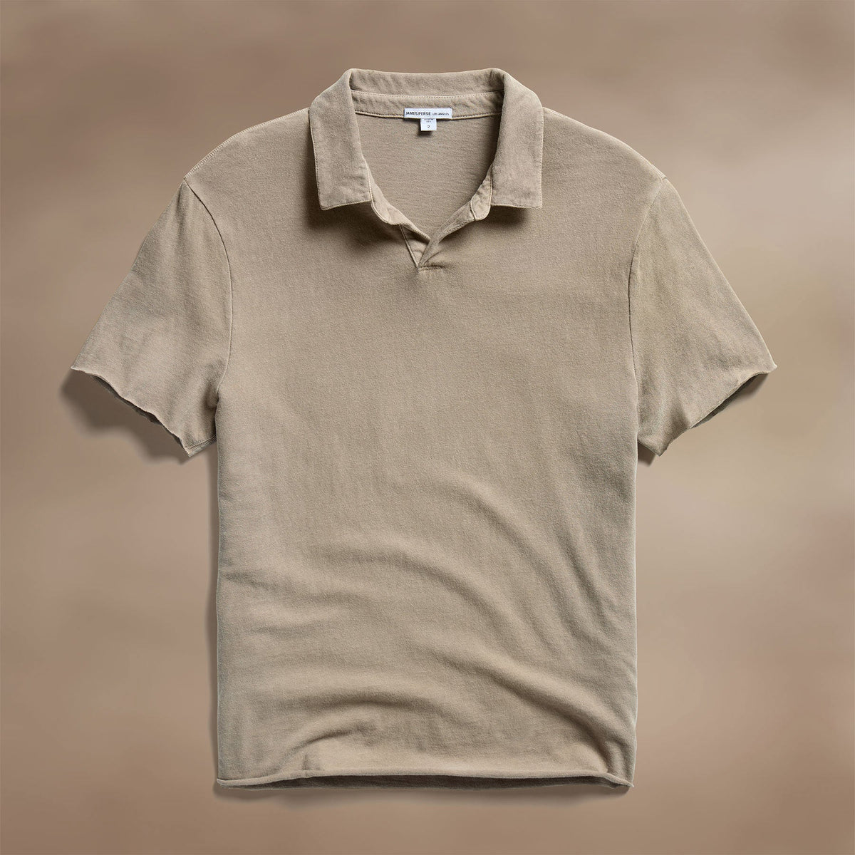 Slub Jersey Open Polo in Overcast Pigment | James Perse Los Angeles