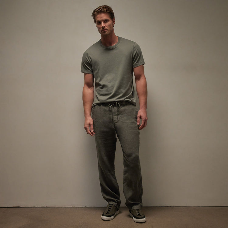 Relaxed Linen Pant in Palm Pigment | James Perse Los Angeles