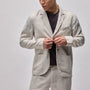 Garment Dyed Linen Blazer in Salt Pigment | James Perse Los Angeles