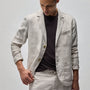 Garment Dyed Linen Blazer in Salt Pigment | James Perse Los Angeles