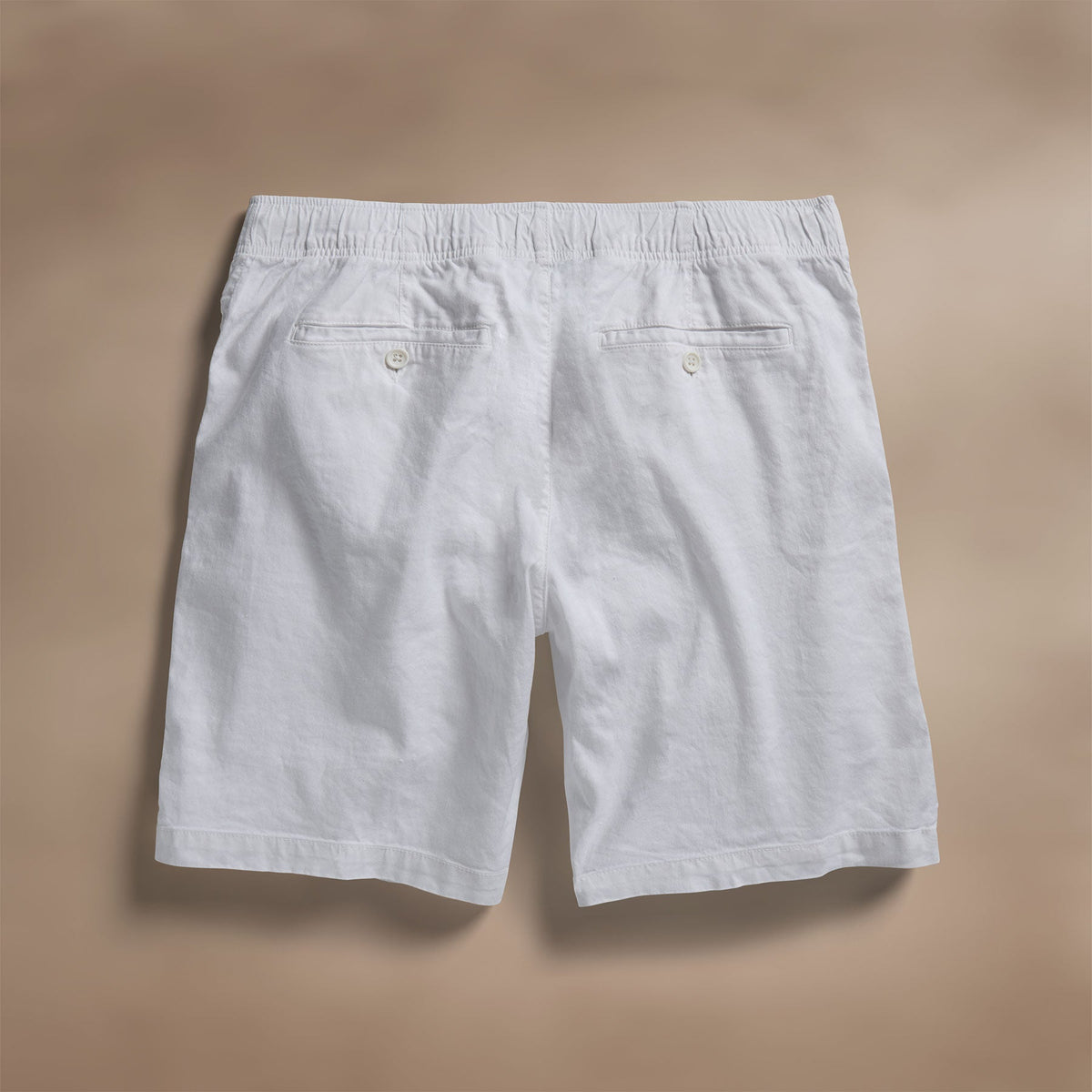 Linen Blend Jogger Short in White | James Perse Los Angeles