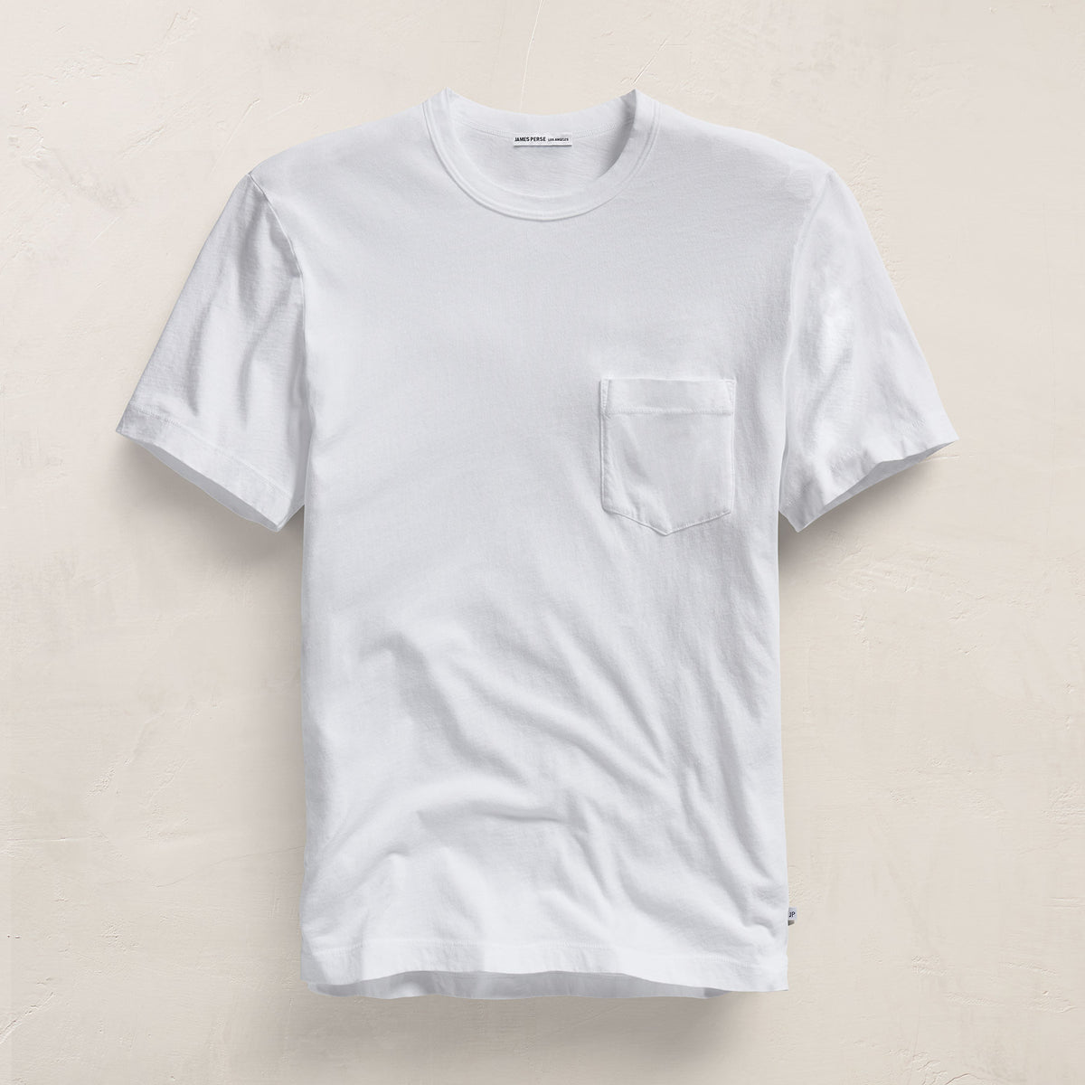 Lightweight Jersey Pocket Tee in White | James Perse Los Angeles