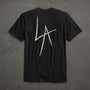JP x LA in Short Sleeve Crew in Black | James Perse Los Angeles