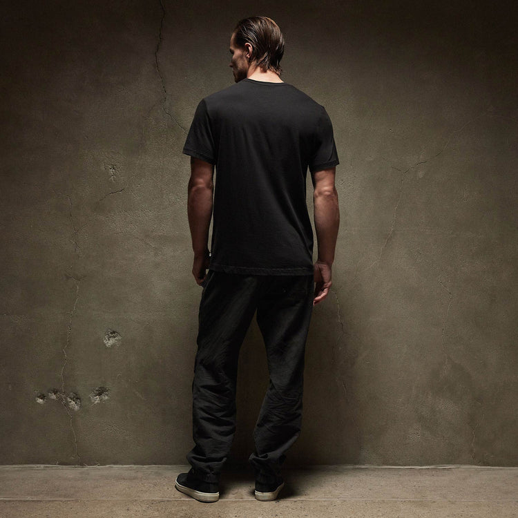 3 Pack Short Sleeve Crew Neck Tee - Black | James Perse Los Angeles