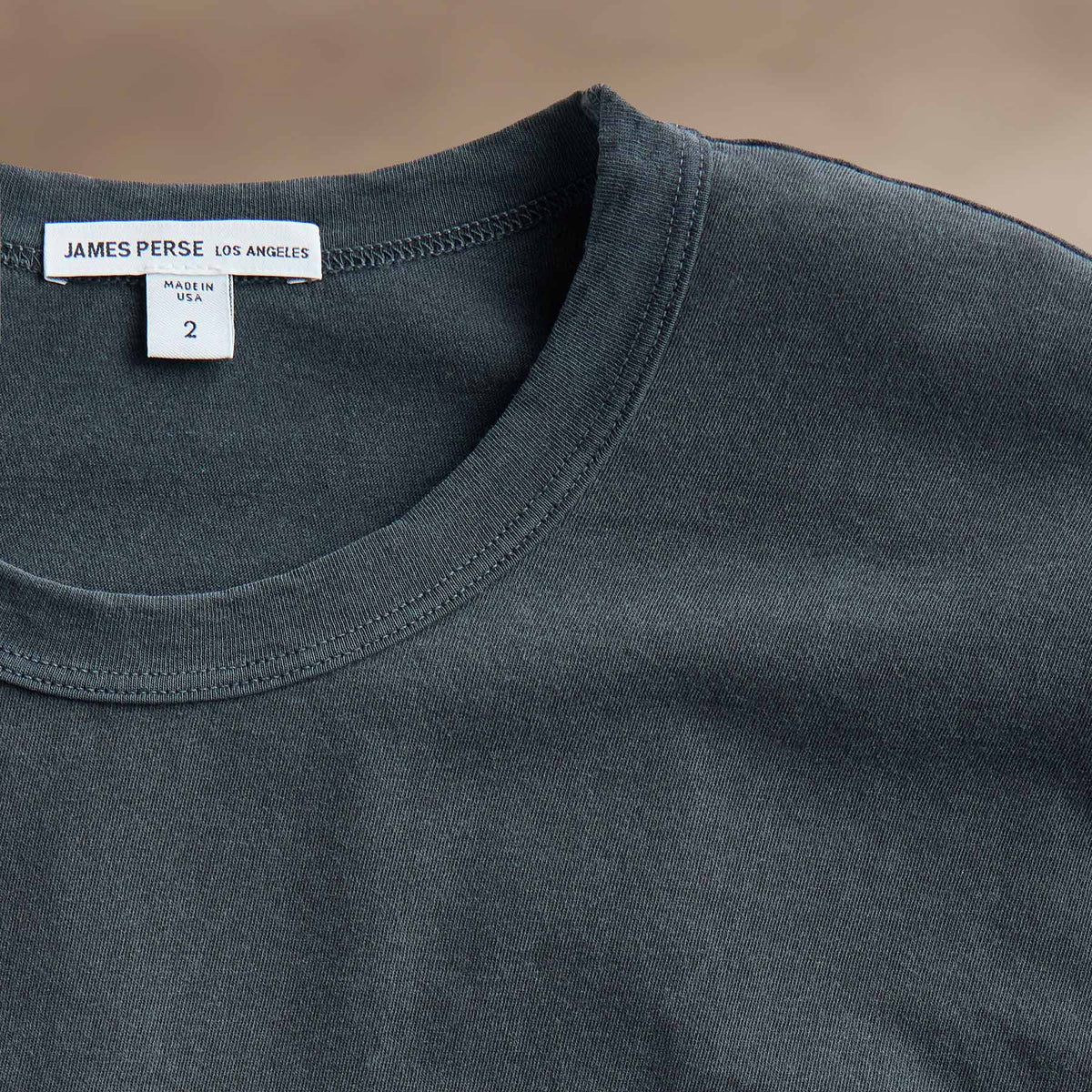 Short Sleeve Crew Neck in Blue Noir Pigment | James Perse Los Angeles