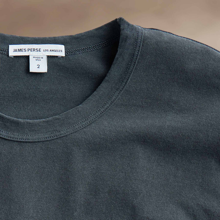 Short Sleeve Crew Neck in Blue Noir Pigment | James Perse Los Angeles