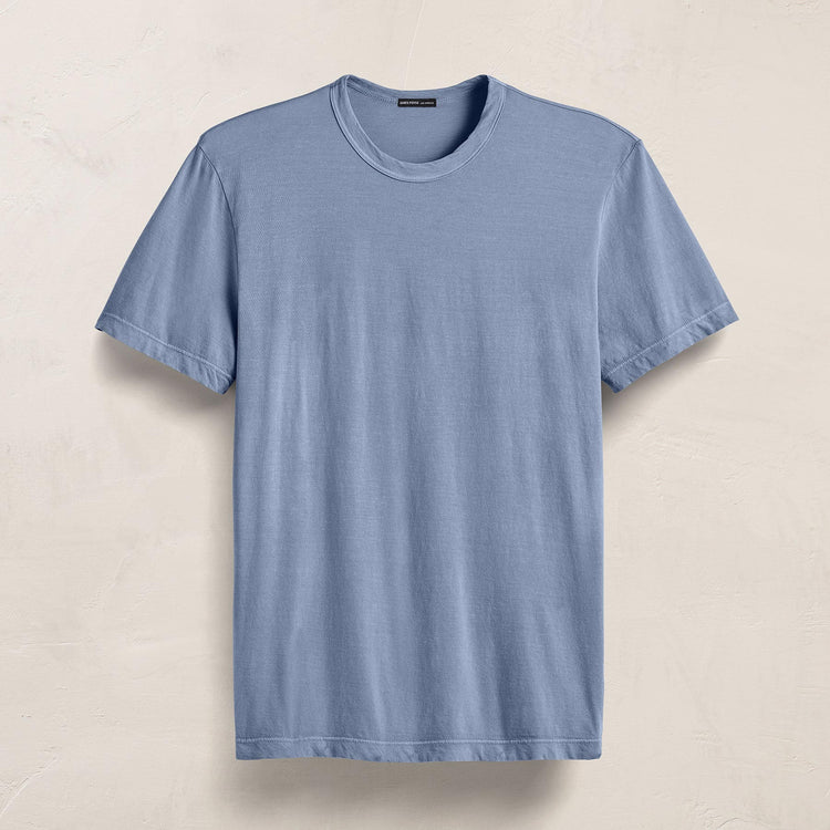 Short Sleeve Crew Neck in Ocean Pigment | James Perse Los Angeles