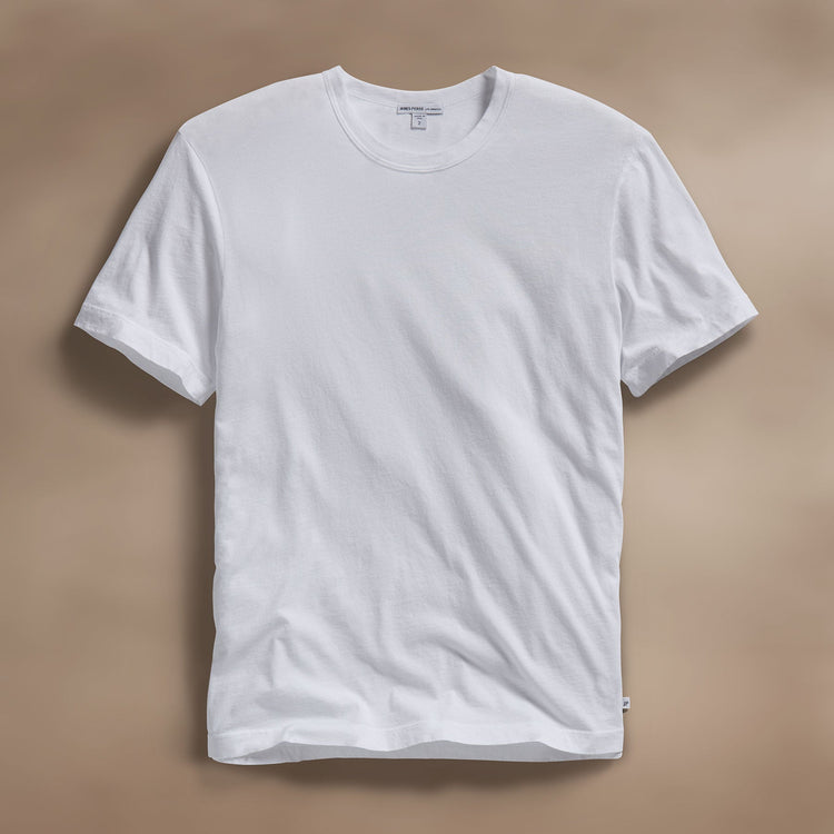 Short Sleeve Crew Neck in White | James Perse Los Angeles