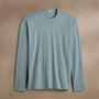 Long Sleeve Crew Neck in Azure Pigment | James Perse Los Angeles
