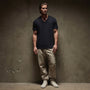 Short Sleeve V Neck in Deep | James Perse Los Angeles