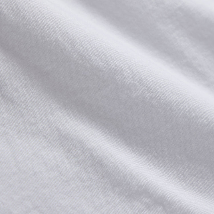 Short Sleeve V Neck in White | James Perse Los Angeles