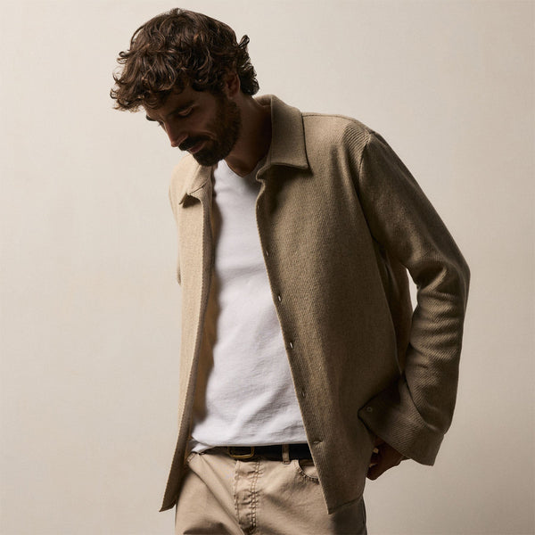 Short Sleeve V Neck in White | James Perse Los Angeles