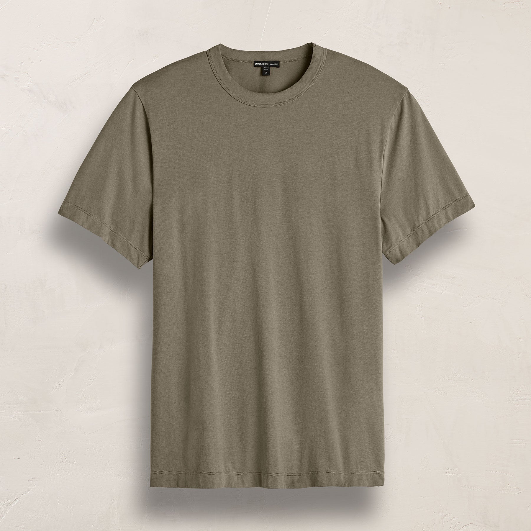 Heavy Luxe Jersey Crew in Birch | James Perse Los Angeles
