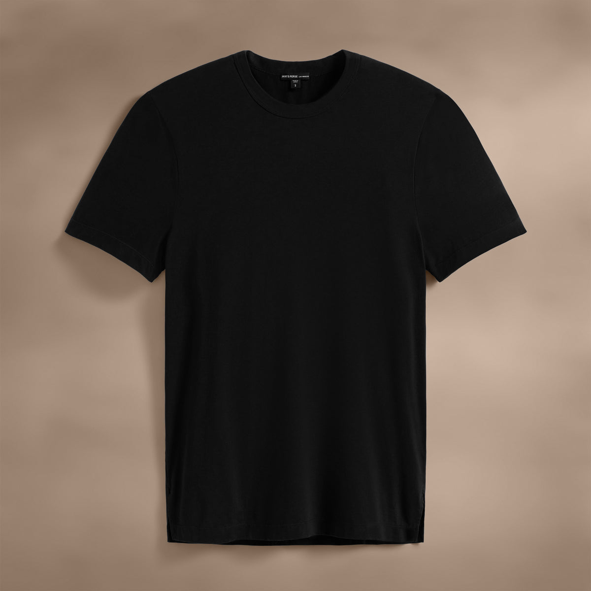 Heavy Luxe Jersey Crew in Black | James Perse Los Angeles