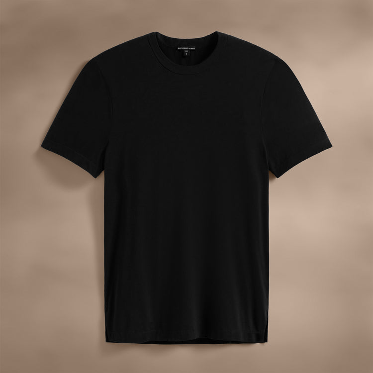 Heavy Luxe Jersey Crew in Black | James Perse Los Angeles