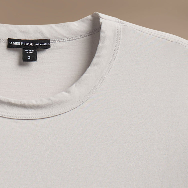 Heavy Luxe Jersey Crew in Light Mist | James Perse Los Angeles